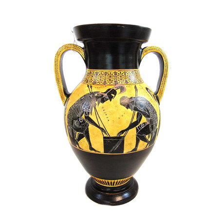 Black Figured Amphora // Achilles + Ajax