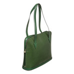 Epi Leather Lussac Large Bag // Green // Preowned