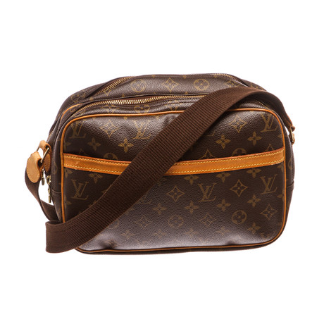 Monogram Canvas Leather Reporter PM Messenger // Brown // Preowned