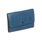 Epi Leather 6 Key Holder // Blue // Preowned