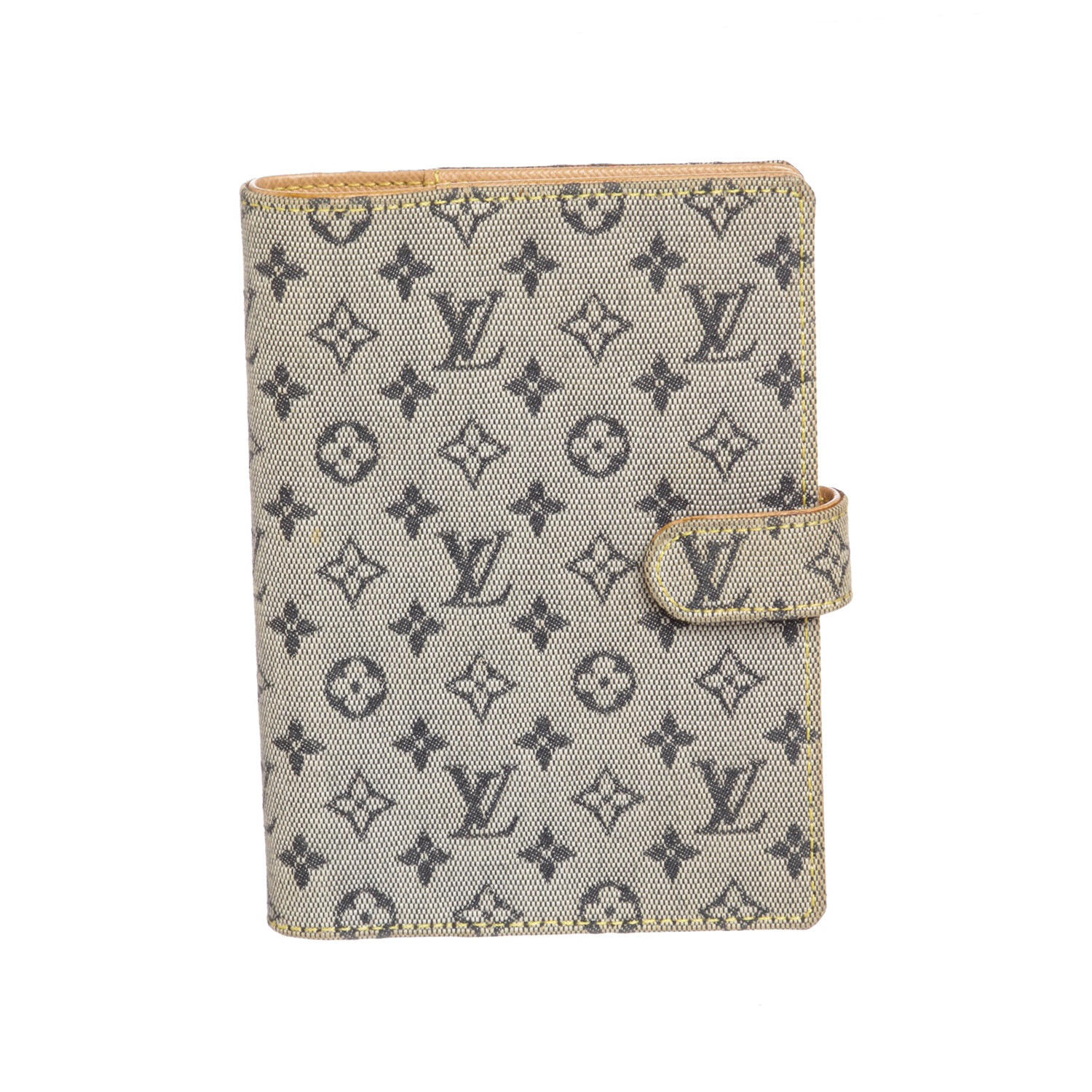 Louis Vuitton Blue Mini Lin Compact Wallet