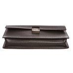 Taiga Leather Rubusto 1 Briefcase Bag // Black // Preowned