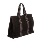 Sac Fourre GM Canvas Tote // Black Gray // Preowned