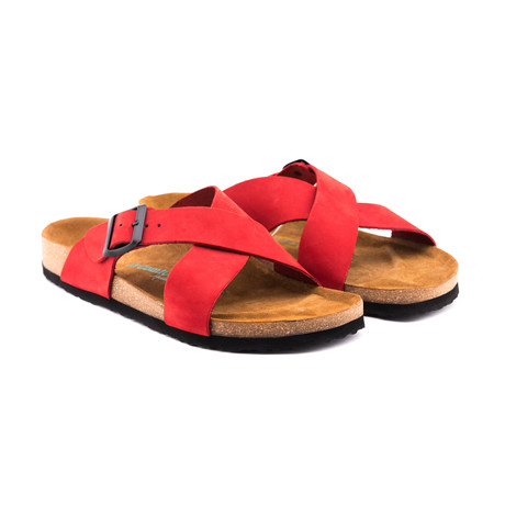 Cross Sandal // Red (Euro: 40)