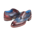 Welted Oxfords // Blue + Bordeaux (Euro: 46)