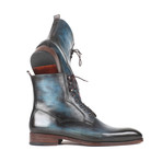 Leather Boots// Blue + Brown (Euro: 41)