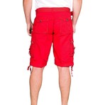 Cargo Shorts // Red (36)