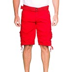 Cargo Shorts // Red (34)