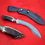 Damascus Steel Kukri // 1162