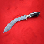 Damascus Steel Kukri // 1162