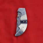 Damascus Steel Folding Knife // 1176