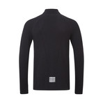 Merino Long Sleeve Zip T-Shirt // Black (S)