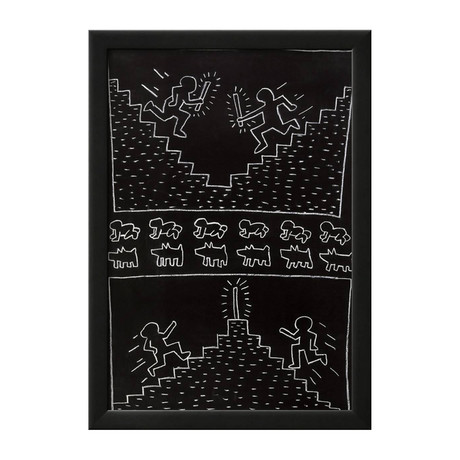 Keith Haring // Untitled // c. 1980-1985 (15"W x 12"H x 1"D)