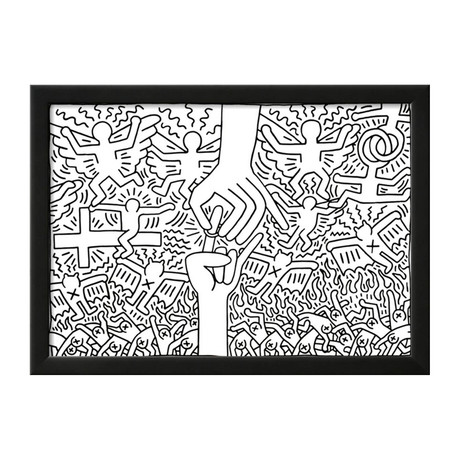 Keith Haring // The Marriage of Heaven and Hell // 1984 (12"W x 9"H x 1"D)
