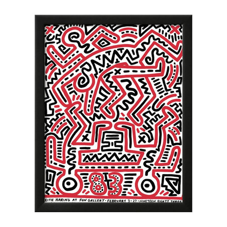 Keith Haring // Fun Gallery Exhibition // 1983 (9"W x 11"H x 1"D)