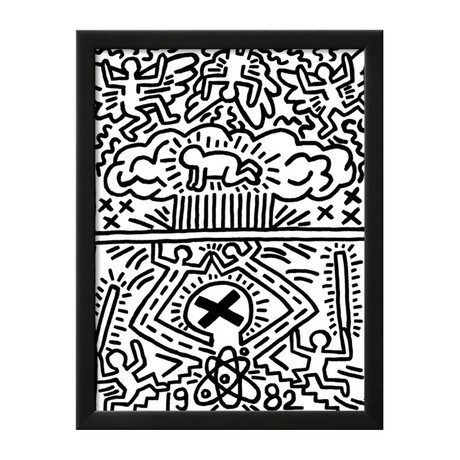 Keith Haring // Poster For Nuclear Disarmament // 1982 (12"W x 15"H x 1"D)