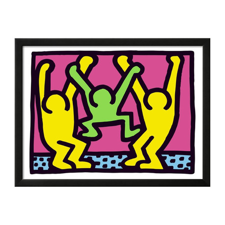 Keith Haring // Pop Shop Family // 1986 (14"W x 11"H x 1"D)