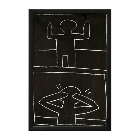 Keith Haring // Subway Drawing Untitled 20 // c. 1980-1985 (12"W x 17"H x 1"D)