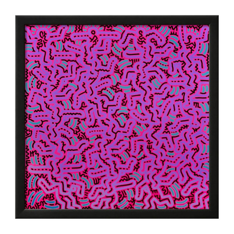 Keith Haring // Untitled // 1984 (15"W x 15"H x 1"D)