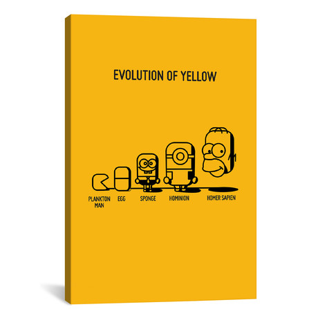 Evolution Of Yellow (26"W x 18"H x 0.75"D)