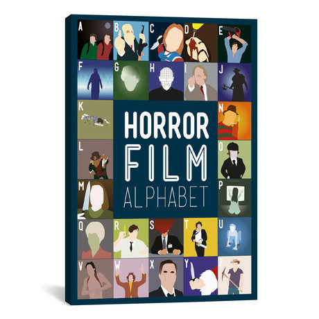 Horror Film Alphabet (26"W x 18"H x 0.75"D)