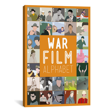 War Film Alphabet (26"W x 18"H x 0.75"D)