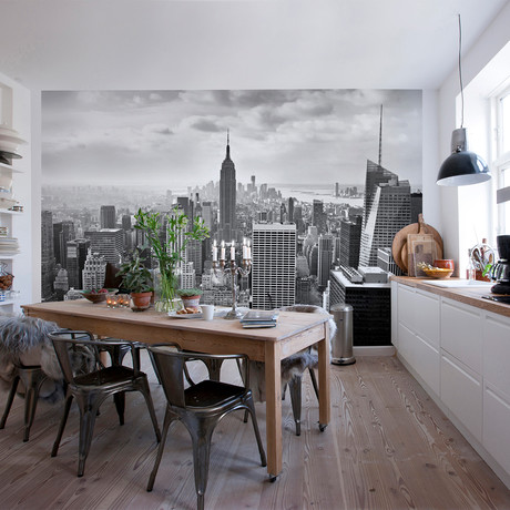 NYC Black and White Wall Mural