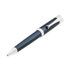 Desiderio Ballpoint Pen // Silver Navy Blue