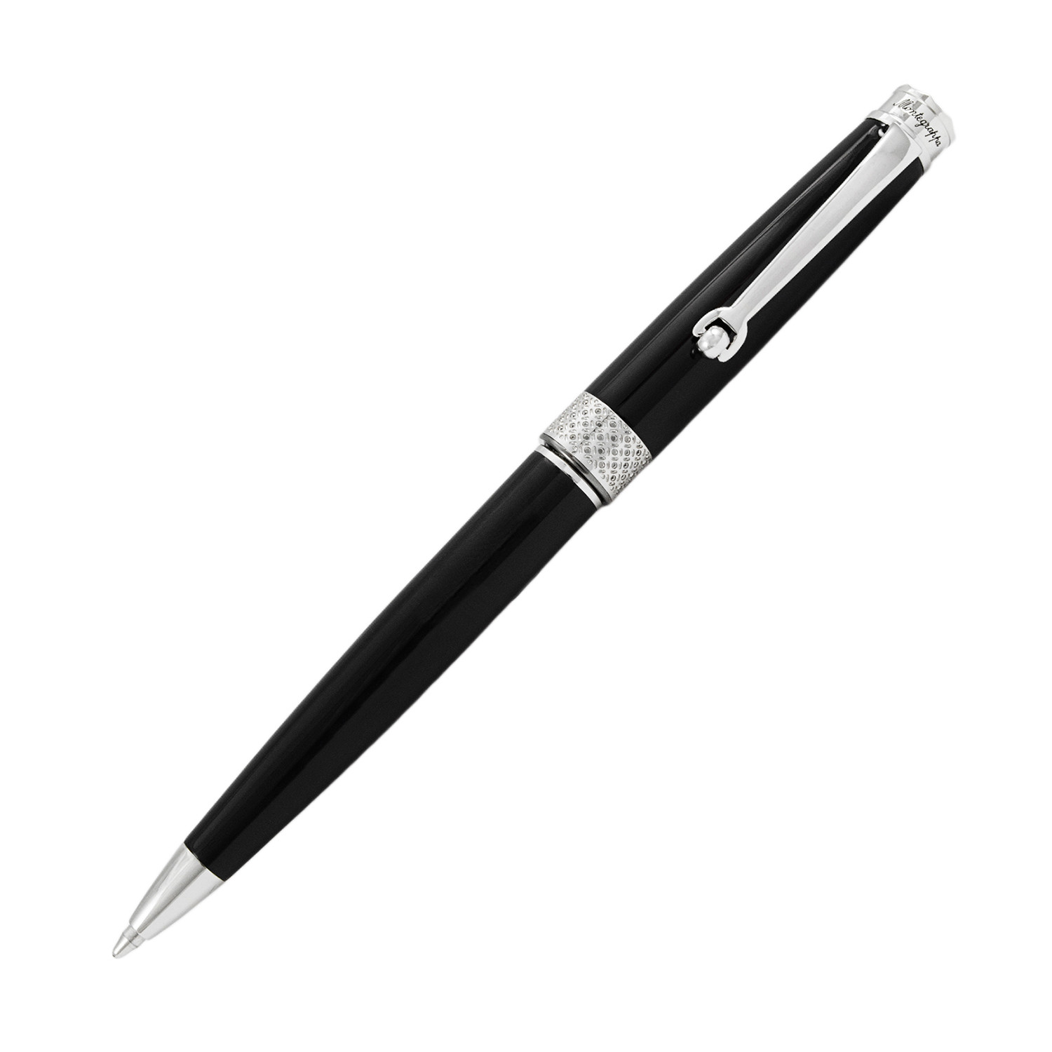 Piacere Chrome Micro Ballpoint Pen // Jet Black - Montegrappa - Touch ...