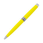 Piacere Chrome Micro Ballpoint Pen // Electric Yellow