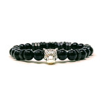 Black Panther Agate Black Bracelet (Size 7)