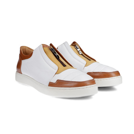 Palmer Sneakers // Brown + White (Euro: 40)