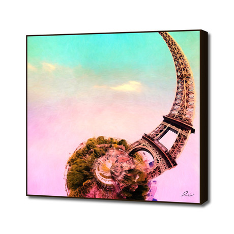 Eiffel Tower (16"W x 16"H x 1.5"D // Artblock)