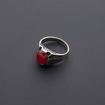 Red Agate Ring (Size 8)