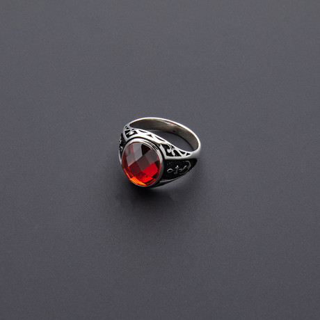Red Eye Agate Ring (Size 8)