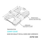 Slim Gear Wallet // Stainless Steel Geometry