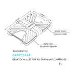 Slim Gear Wallet // Titanium Geometry