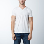 Notch Henley Short Sleeve // White (XL)