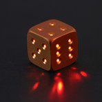 Luma Dice // LED Powered Light Cube // Set of 2 (Orange)