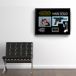 Signed + Framed Blaster Collage // Han Solo