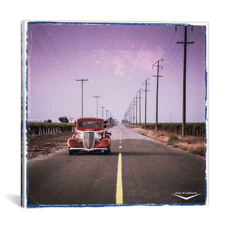 1934 Ford Coupe Hot Rod (18"W x 18"H x 0.75"D)