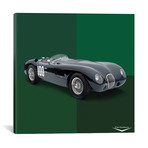 1951 Jaguar CType (18"W x 18"H x 0.75"D)