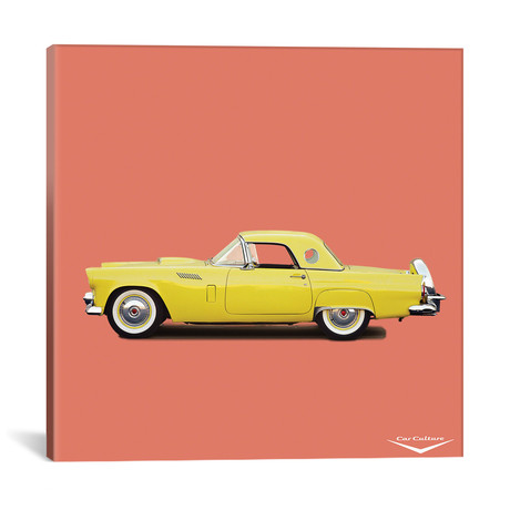 1957 Ford Thunderbird (18"W x 18"H x 0.75"D)