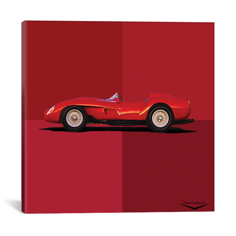 1958 Ferrari 250 Testa Rossa Scaglietti (18"W x 18"H x 0.75"D)