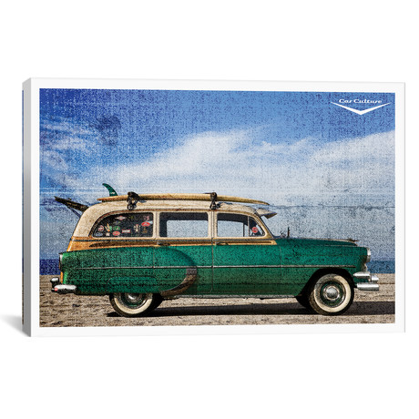 Beach Boys 1950's Chevrolet DeLuxe Woodie Surfer (18"W x 26"H x 0.75"D)