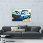 Summertime Blues 1970's Chevrolet Suburban (18"W x 26"H x 0.75"D)