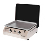 2-Burner Flat-Top Gas Grill (Red)