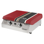 2-Burner Flat-Top Gas Grill (Red)