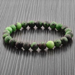 Green Jasper Bead Bracelet