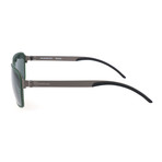Men's M5031 Sunglasses // Dark Green + Gunmetal